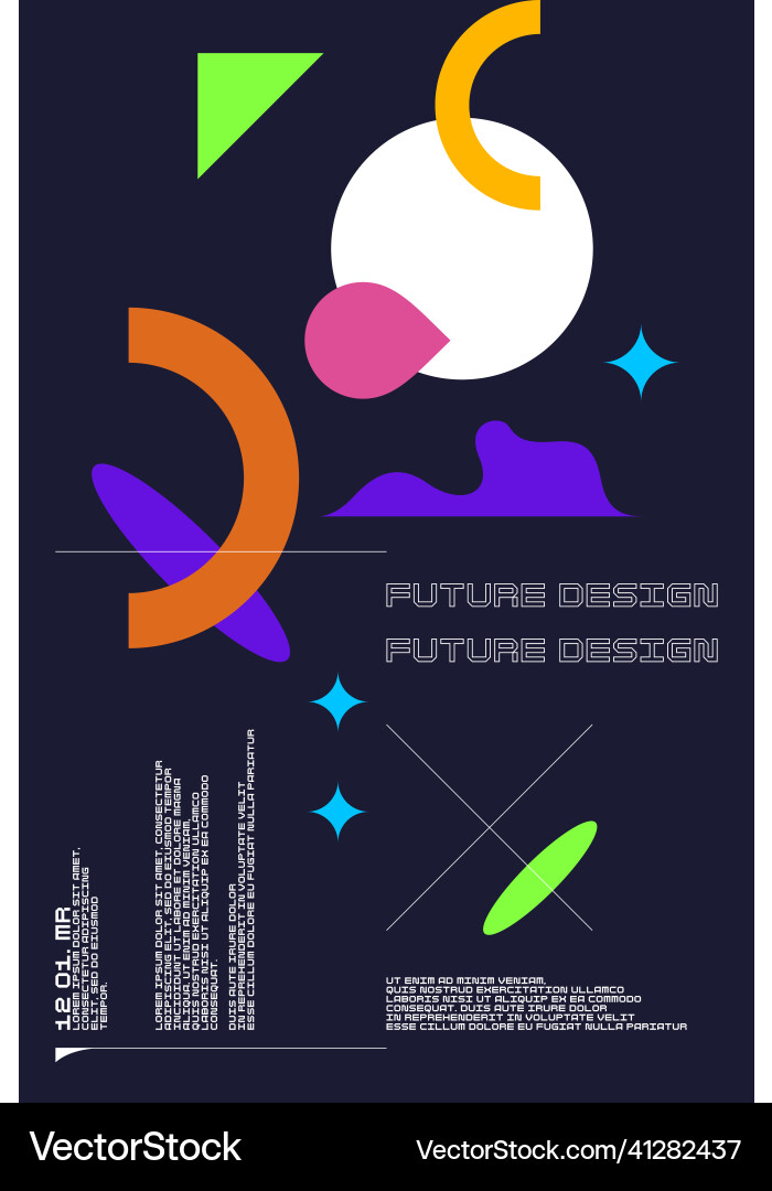 Composition with dynamic and geometric shapes Composition with dynamic and geometric shapes vector image