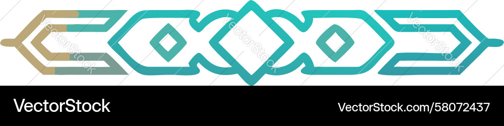 Cool Geometric Interlocking Pattern Vector Image