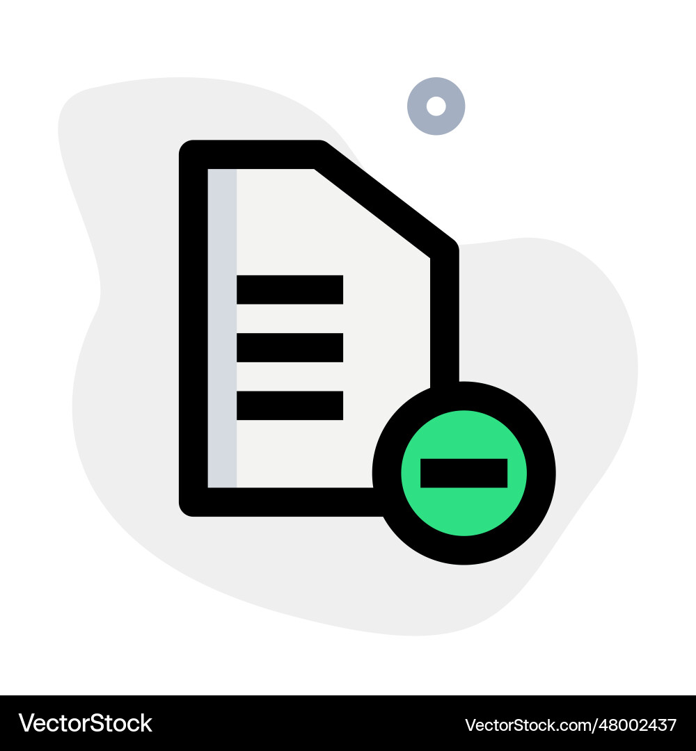 Files not in use deleted for storage vector image