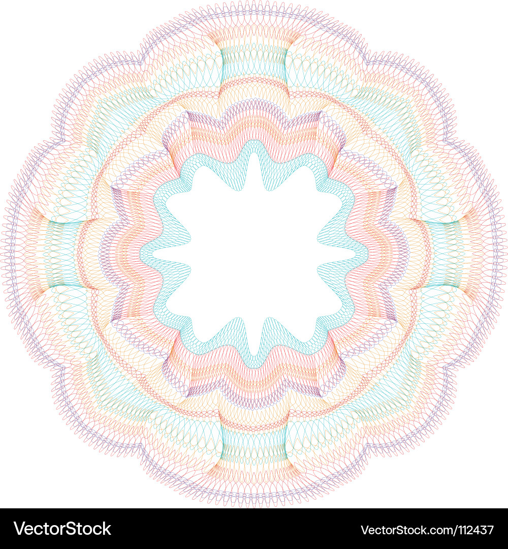 Intricate Certificate Pattern vector image