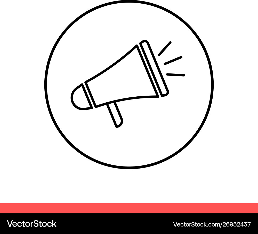 Megaphone icon for web or mobile app Megaphone icon for web or mobile app vector image