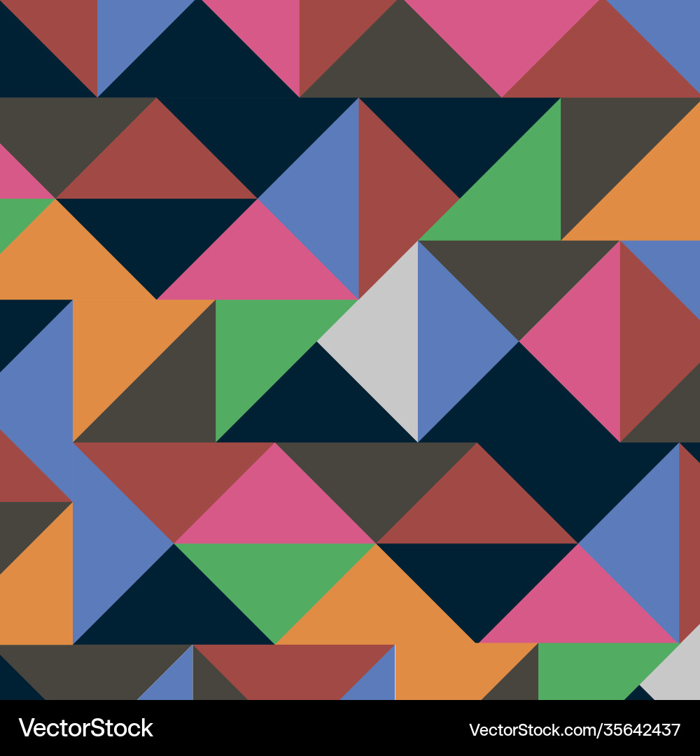Multicolored triangles background simple Vector Image