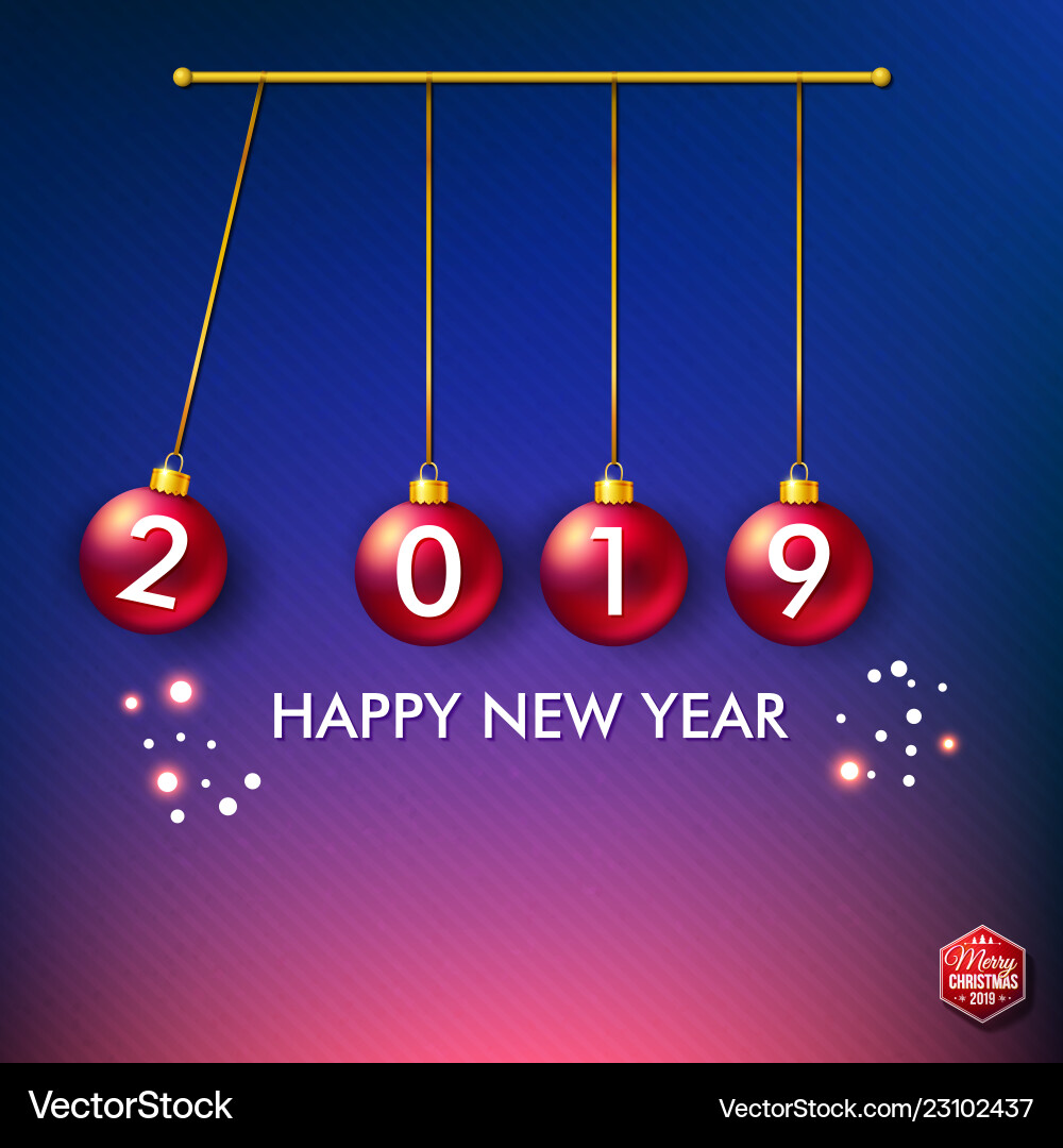 On patterned dark background with sparkling vector image