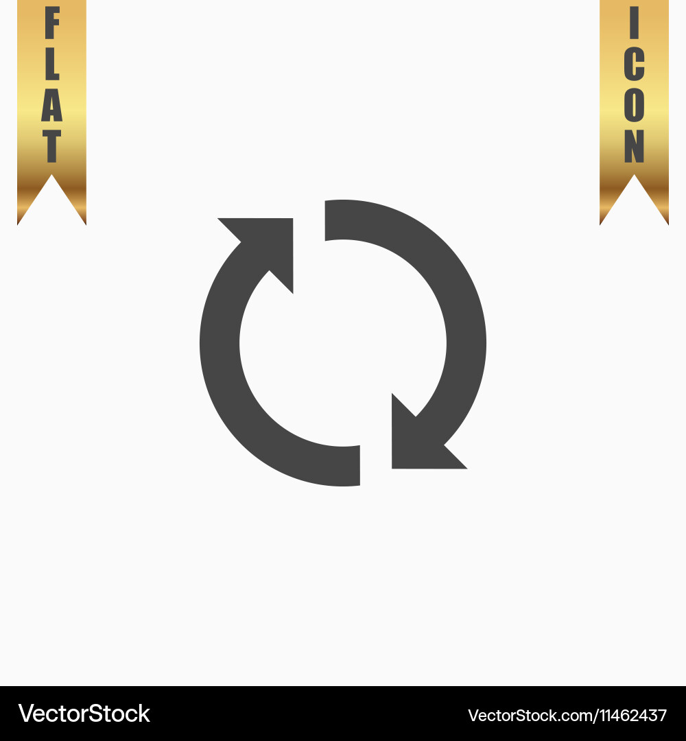 Refresh Reload Drehschleifenzeichen Vektorbild