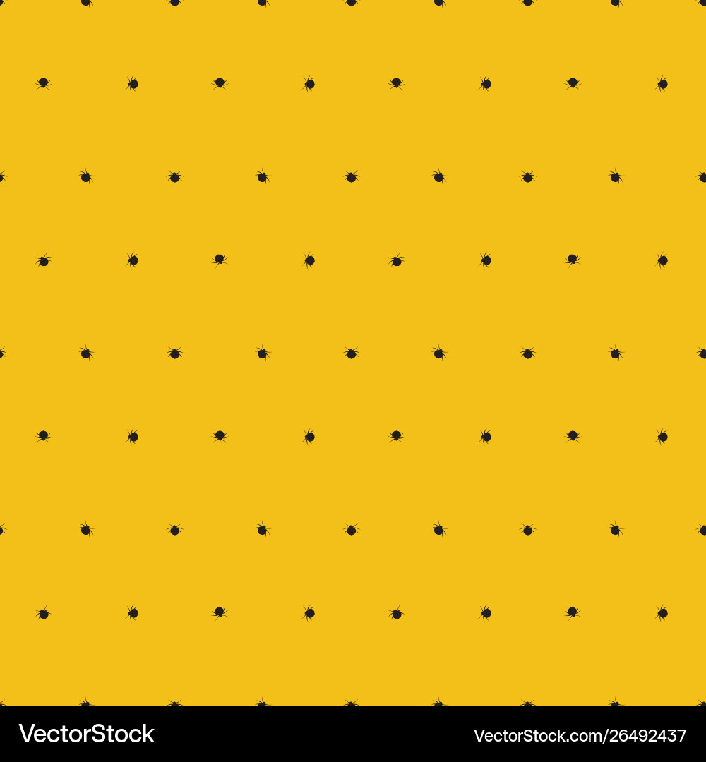 Seamless background with spiders simple vector image