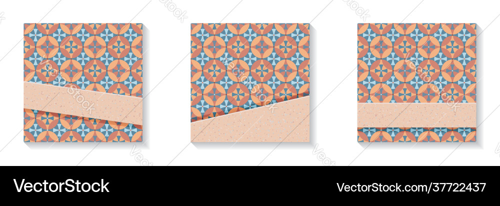 Set square frames with copy space for social Set square frames with copy space for social vector image