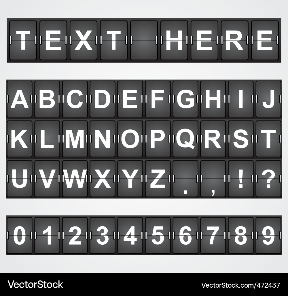 Terminal Typography Display vector image