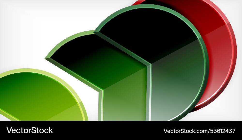 Trendy round shapes with triangular angle design Trendy round shapes with triangular angle design Vector Image