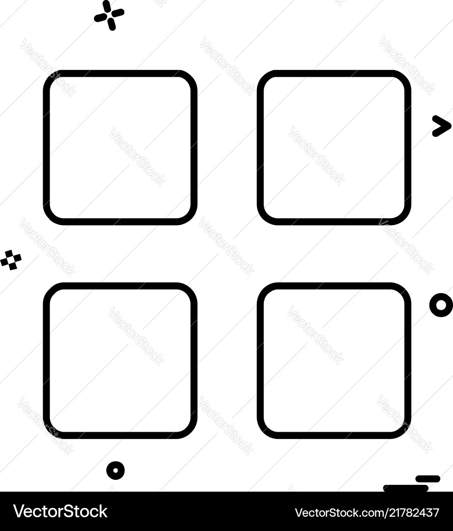 User interface buttons icon design User interface buttons icon design vector image