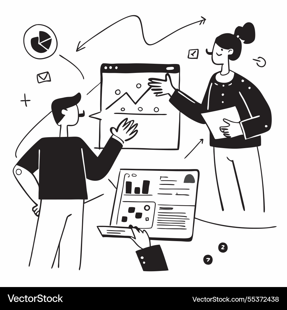 2d minimalize as financial advisor using ai tools 2d minimalize as financial advisor using ai tools vector image