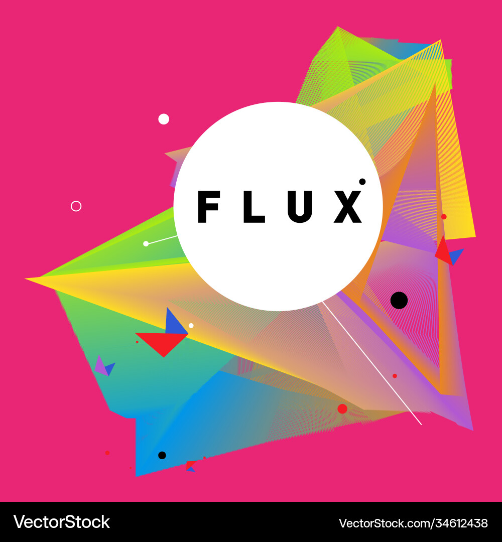 3d colorful wave background dynamic flux effect 3d colorful wave background dynamic flux effect vector image
