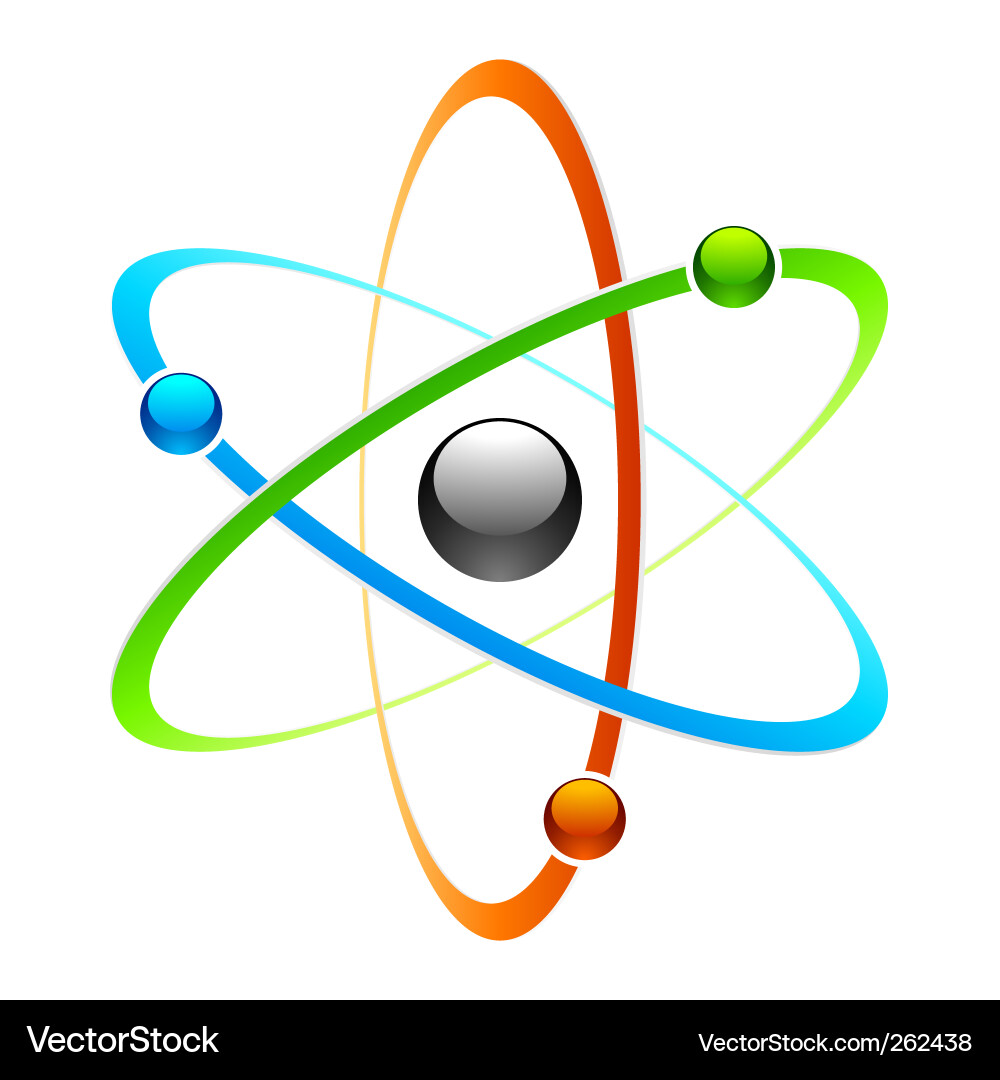 Atomic Symbol - Science Icon Vector Image