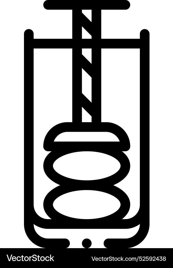 Compress icon thin linear style design isolated Compress icon thin linear style design isolated vector image