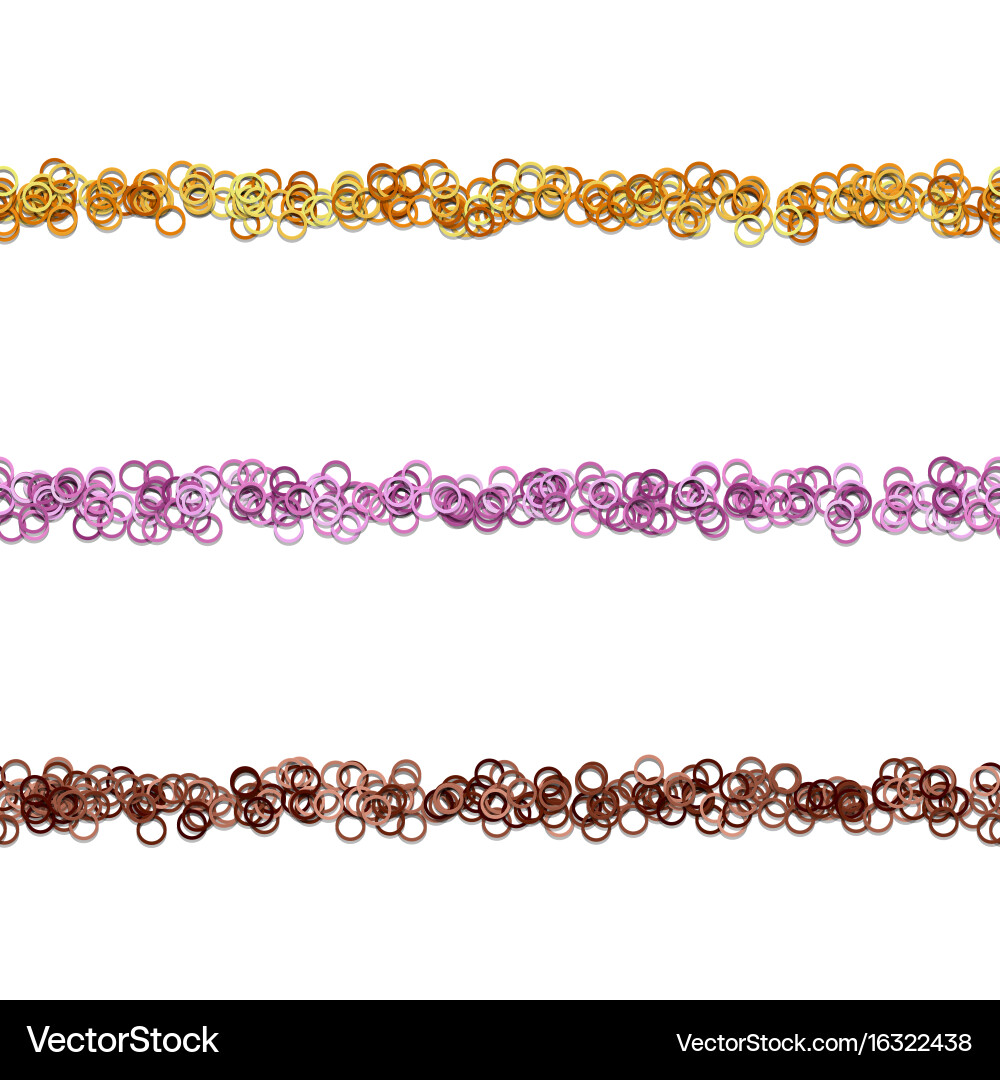 Kreis Muster Linie Text Separator Design Set Vektorbild