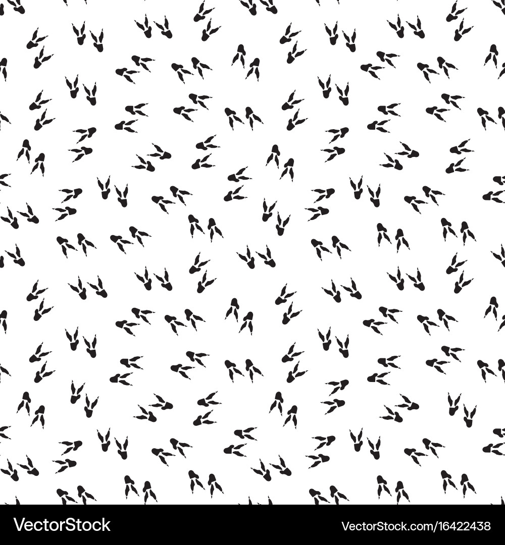 Minimal seamless pattern with dinosaur foots vector image