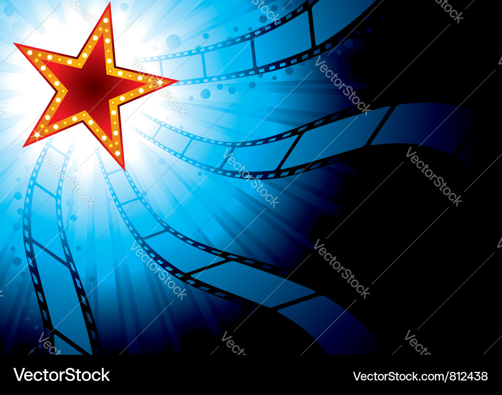 Movie Premiere Background Vector Image