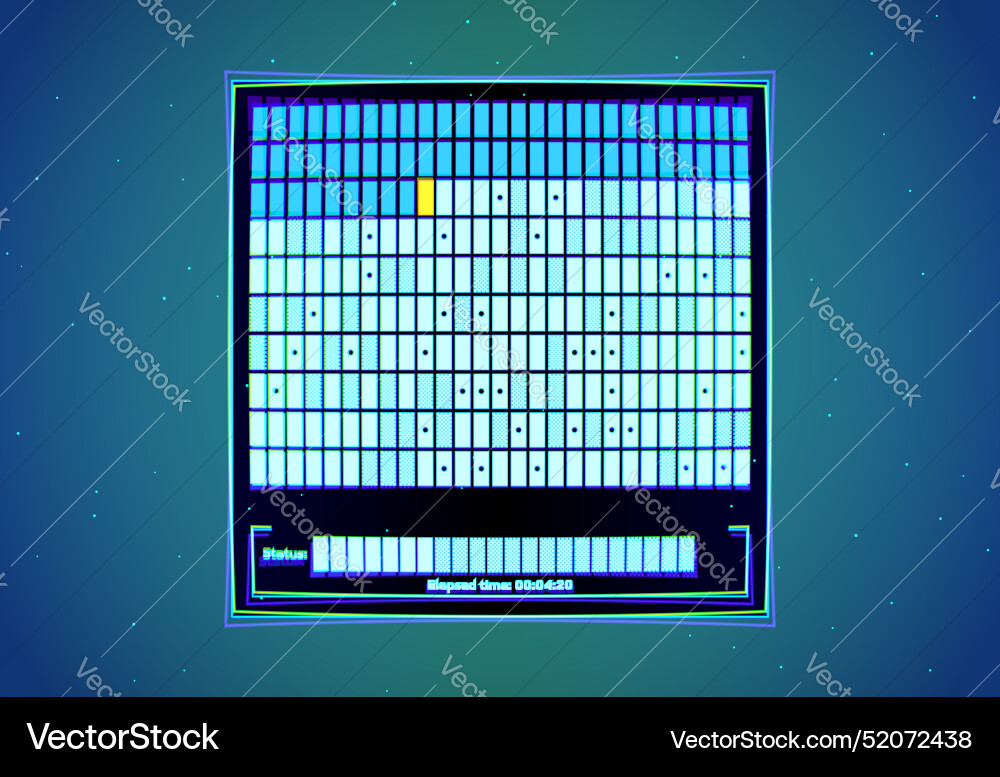 Neon interface background with service software Neon interface background with service software vector image