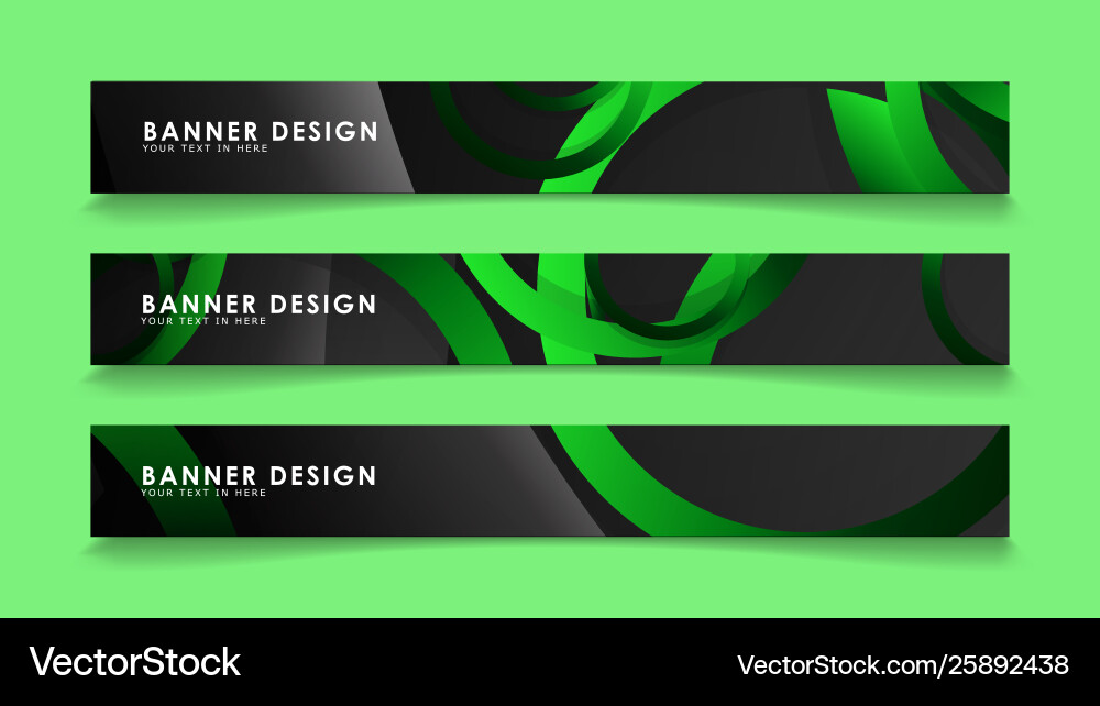 Set rectangular banners with background dark Set rectangular banners with background dark vector image