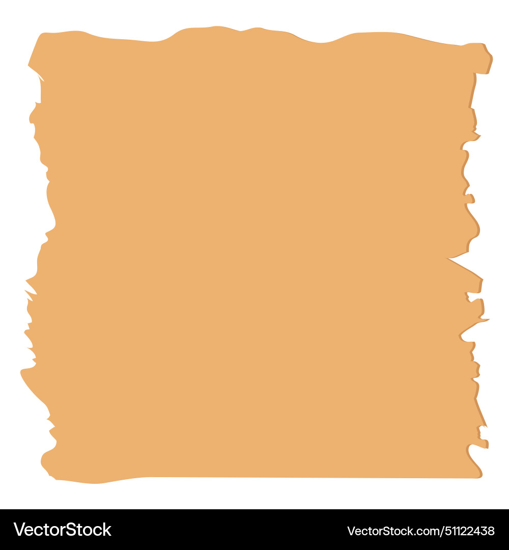 Torn paper edges rectangle shap Vector Image