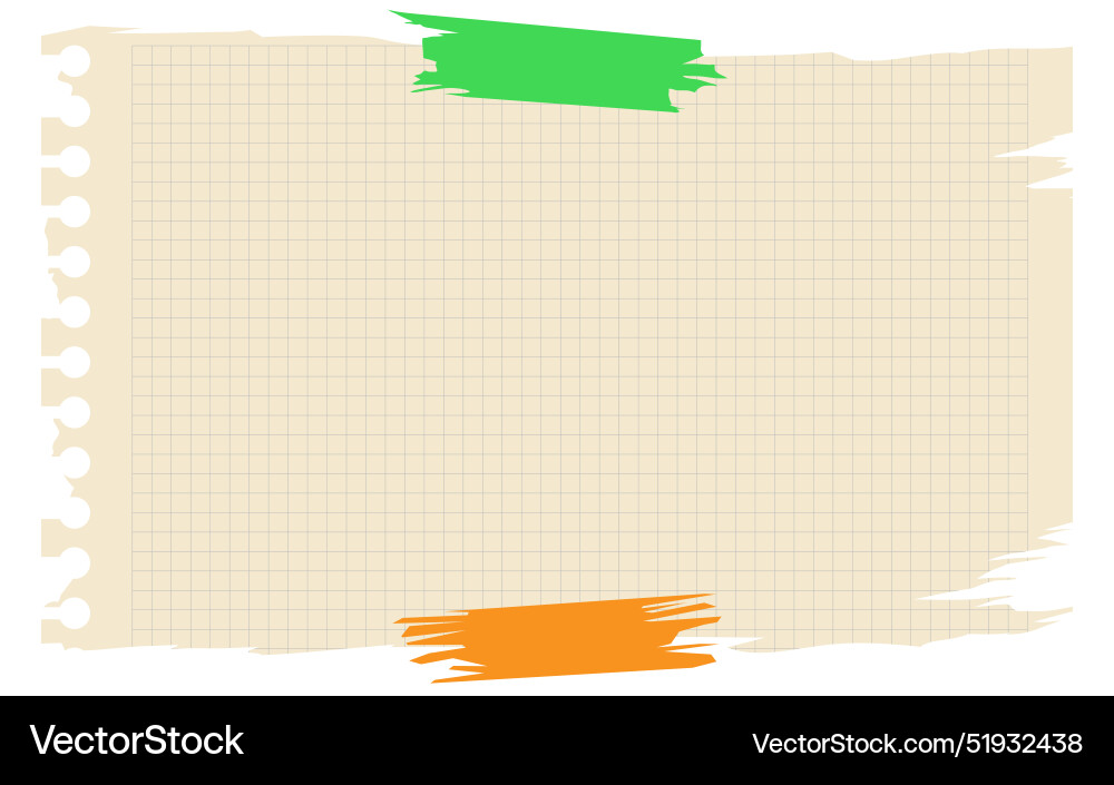 Torn sheet paper empty style Torn sheet paper empty style vector image