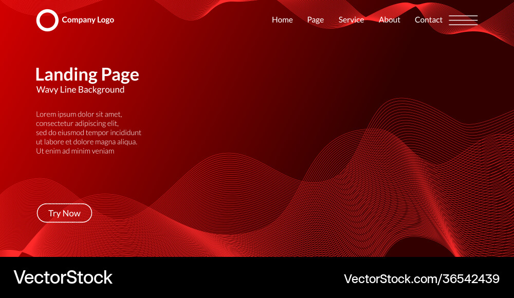 Abstract wave curve background vector image