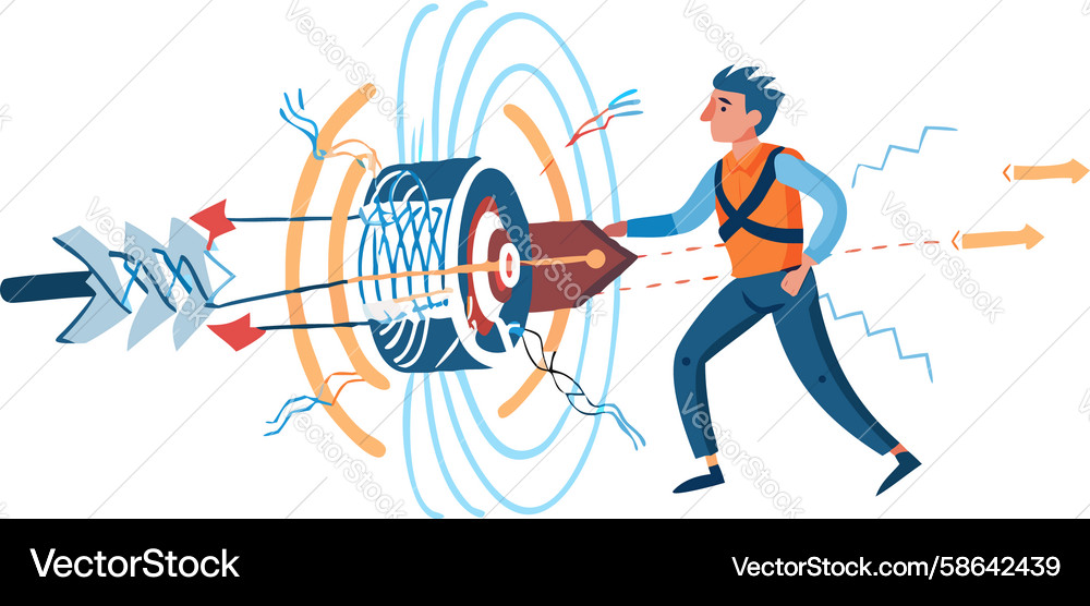 AI Data Stream Portal Vector Image