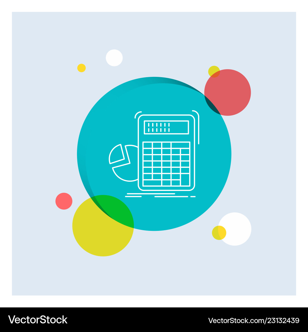 Calculator calculation math progress graph white Vector Image