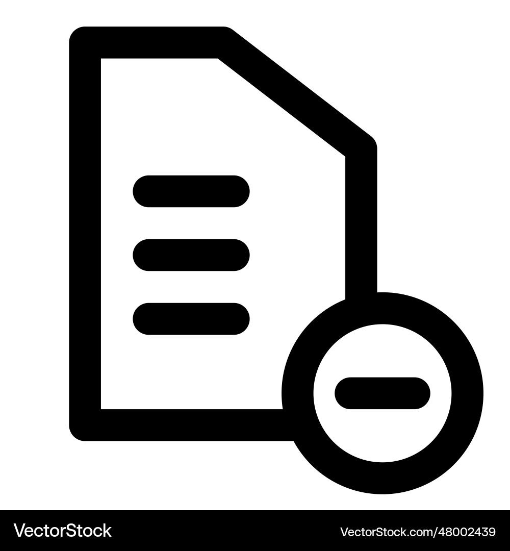 Files not in use deleted for storage vector image