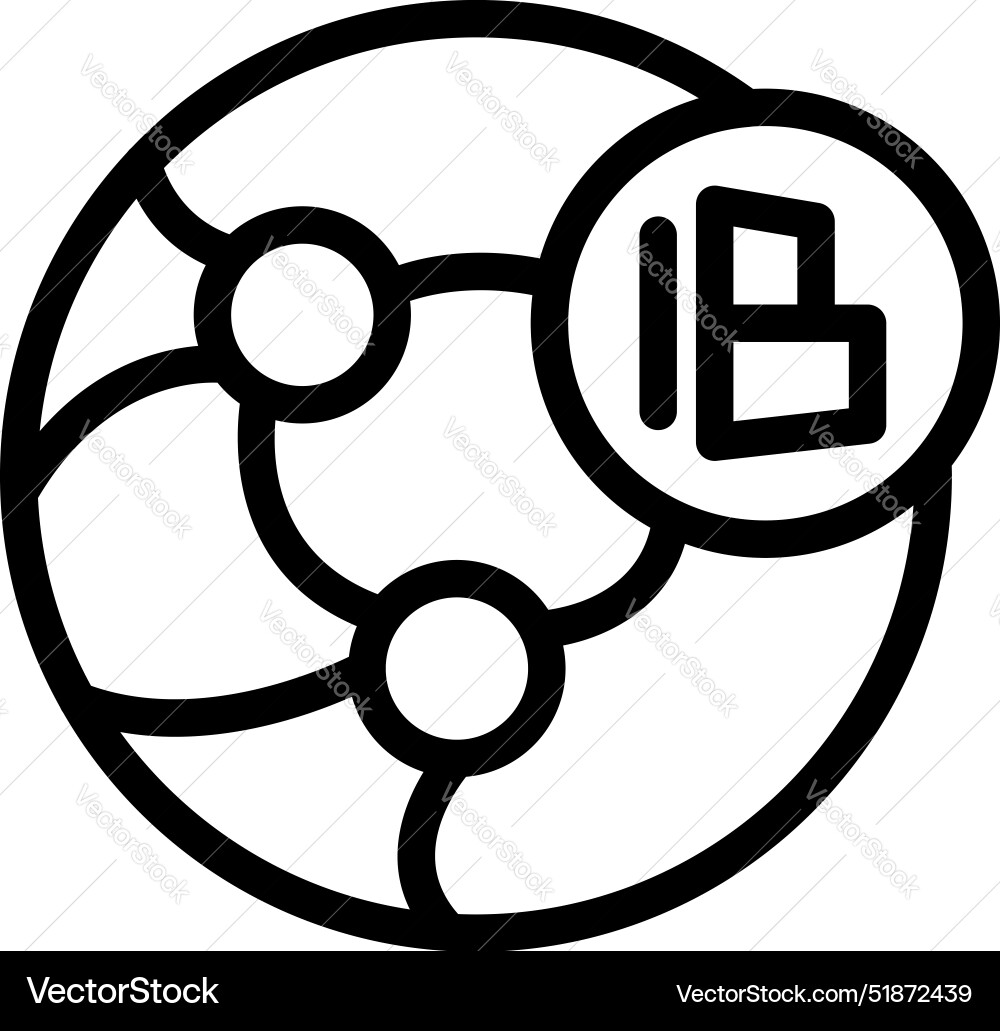Global database network connecting computers Global database network connecting computers vector image