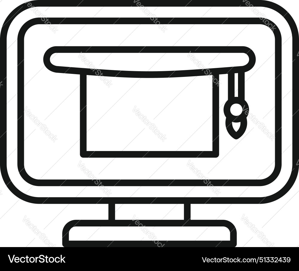 Graphic design icon with computer and pen tool Vector Image