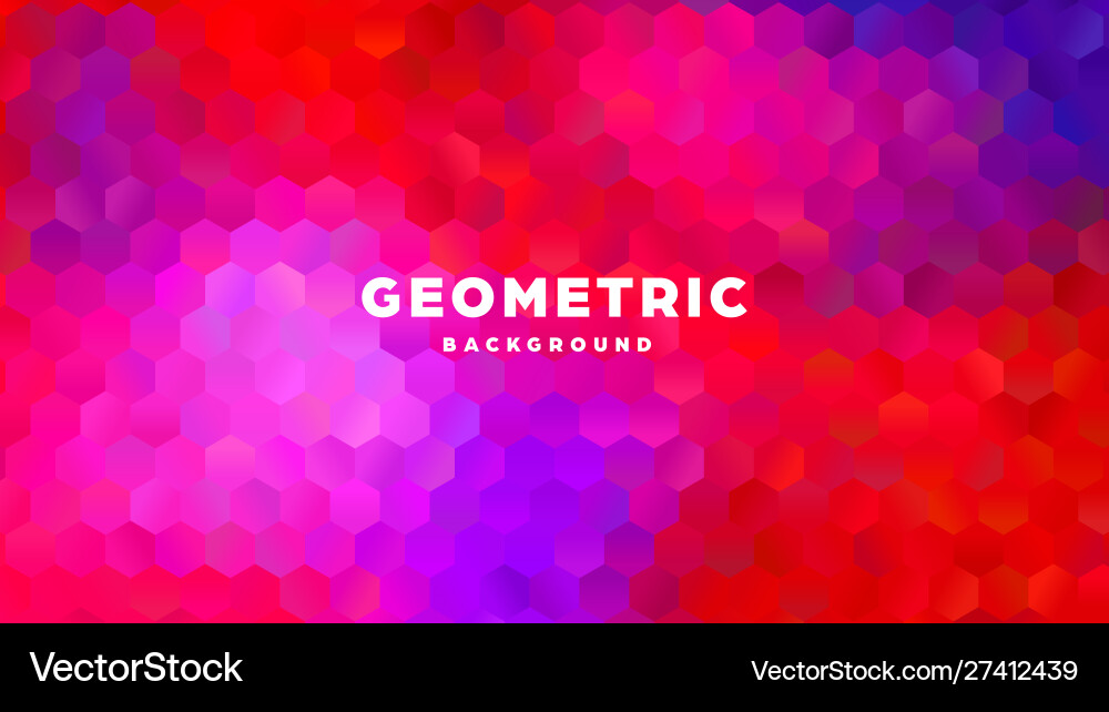 Hexagonal polygonal abstract background colorful Hexagonal polygonal abstract background colorful vector image