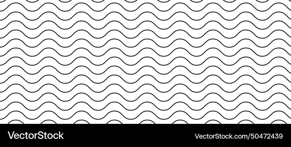 Horizontal wavy lines background parallel black Horizontal wavy lines background parallel black vector image