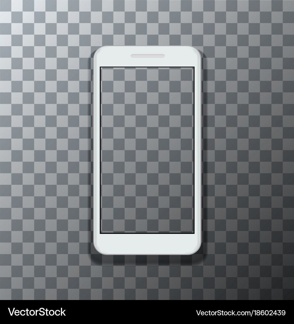 Modern smartphone with empty screen vector image