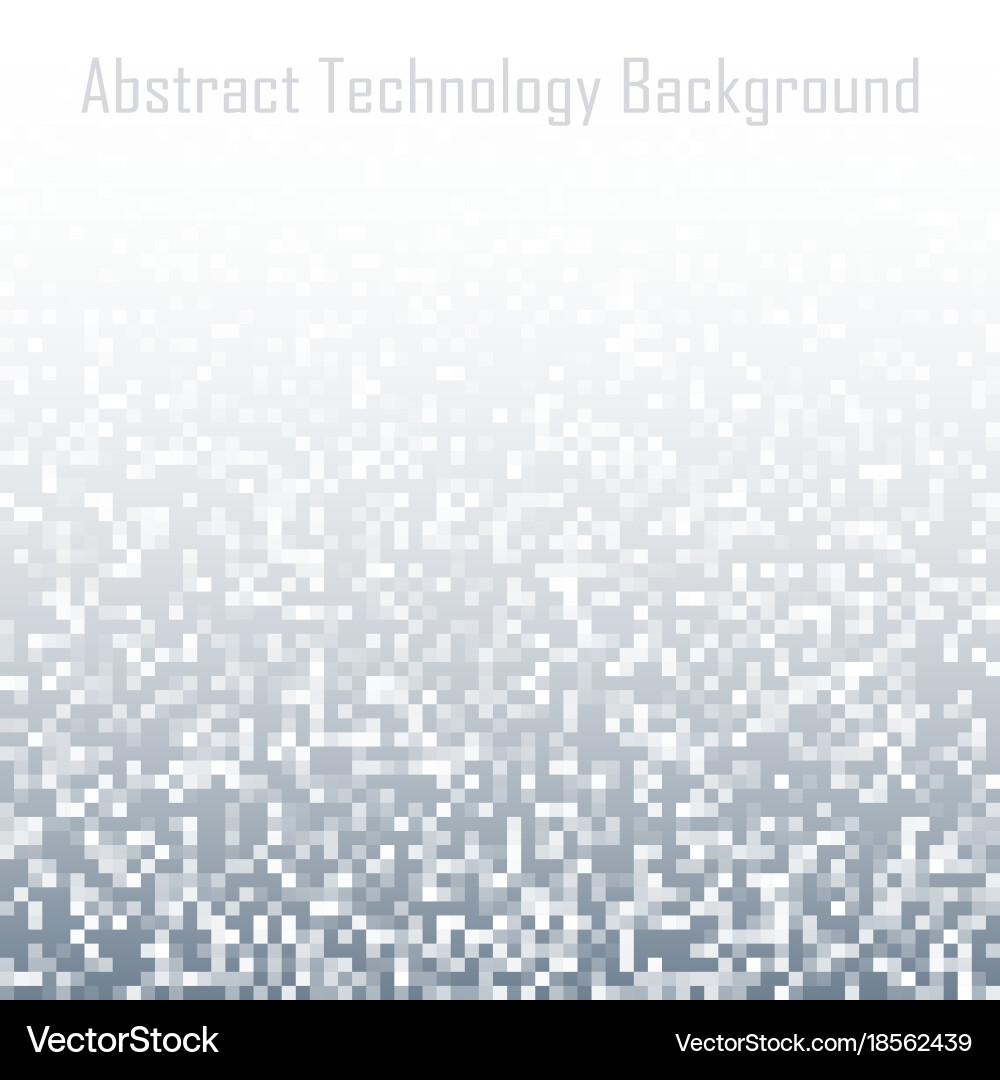 Pixel Gradient Tech Background vector image