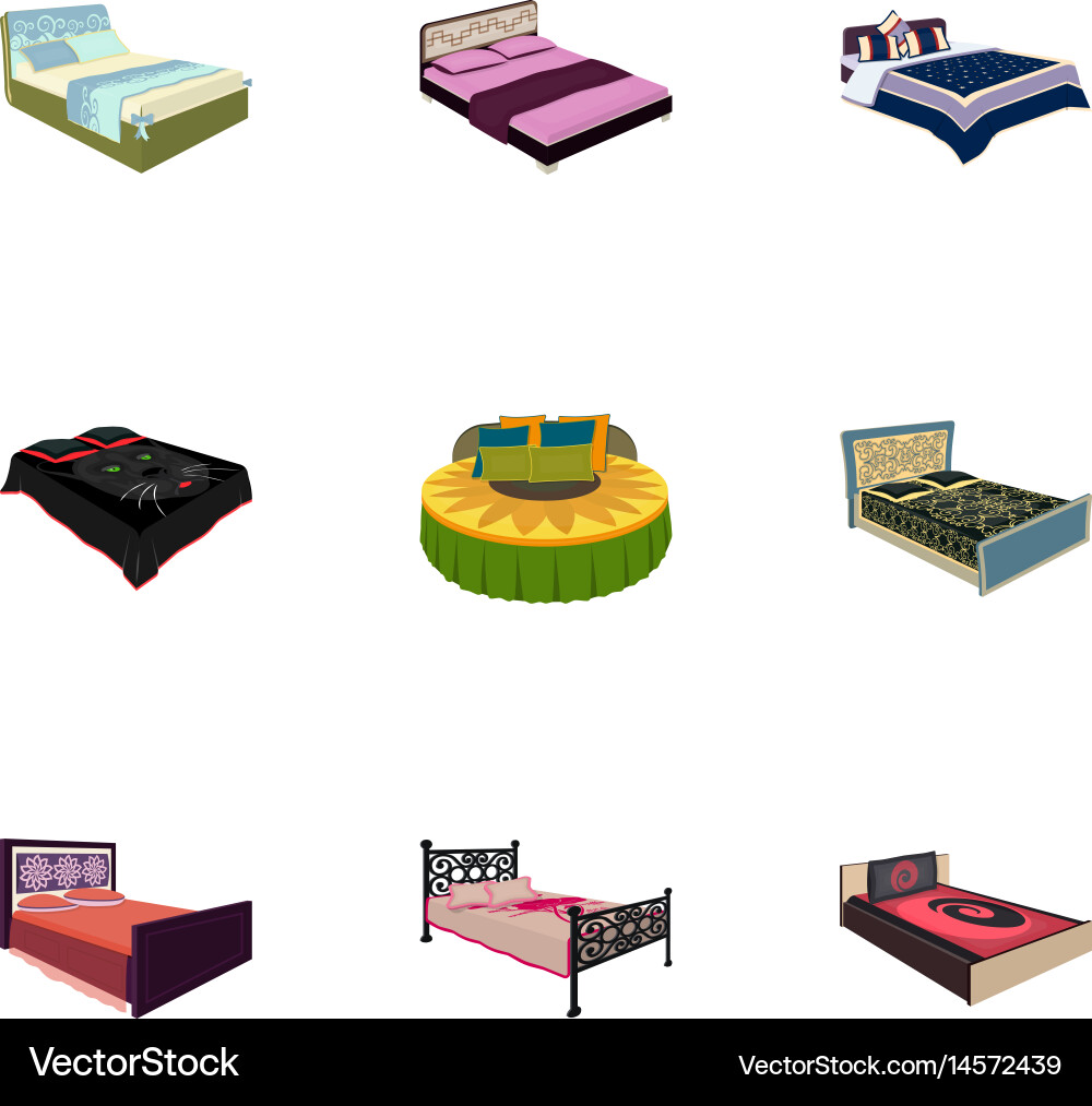 Set of images on the theme sleep and rest vector image