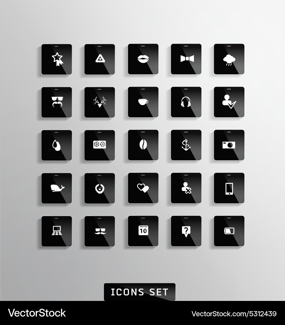 Set of web Vector Image