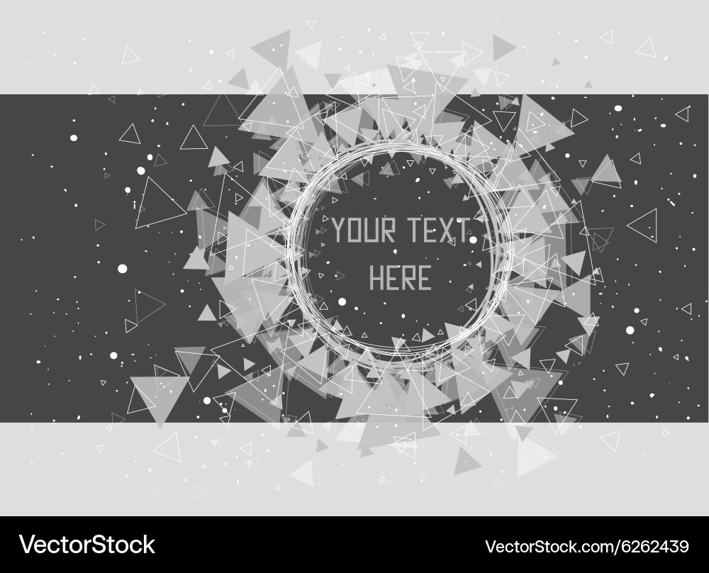 Triangles stars and circle pattern background Vector Image