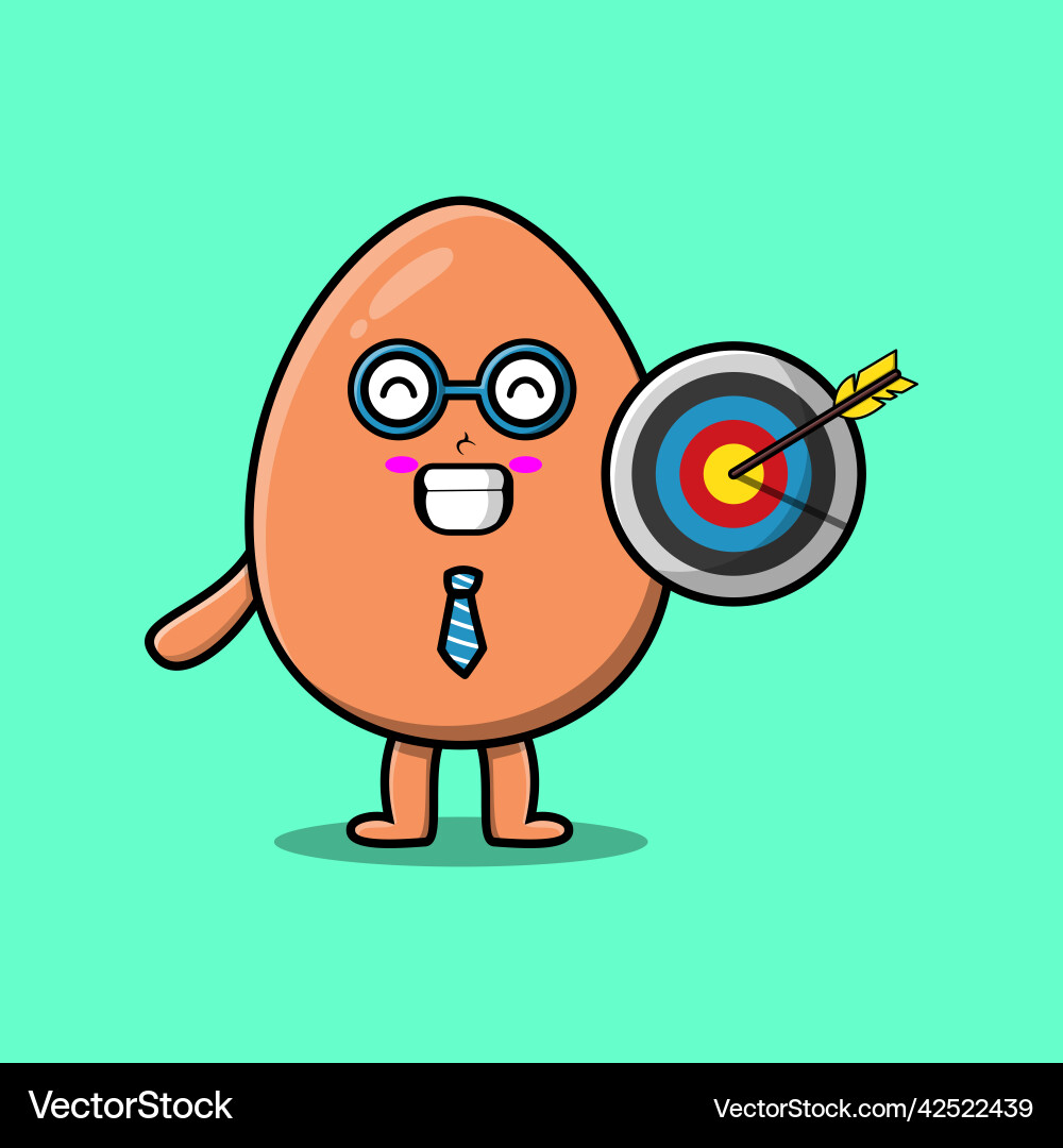 With happy expression in 3d modern style design Vector Image