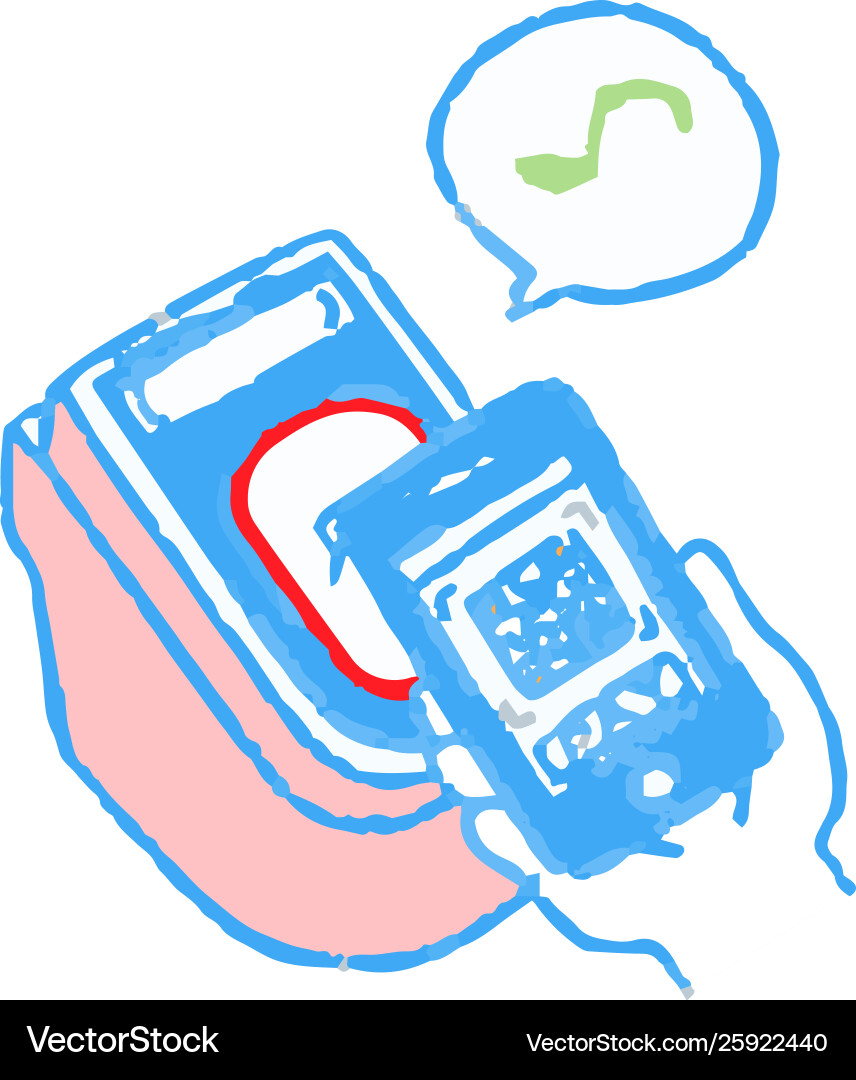 Analog-style pop man using smartphone payment Analog-style pop man using smartphone payment Vector Image