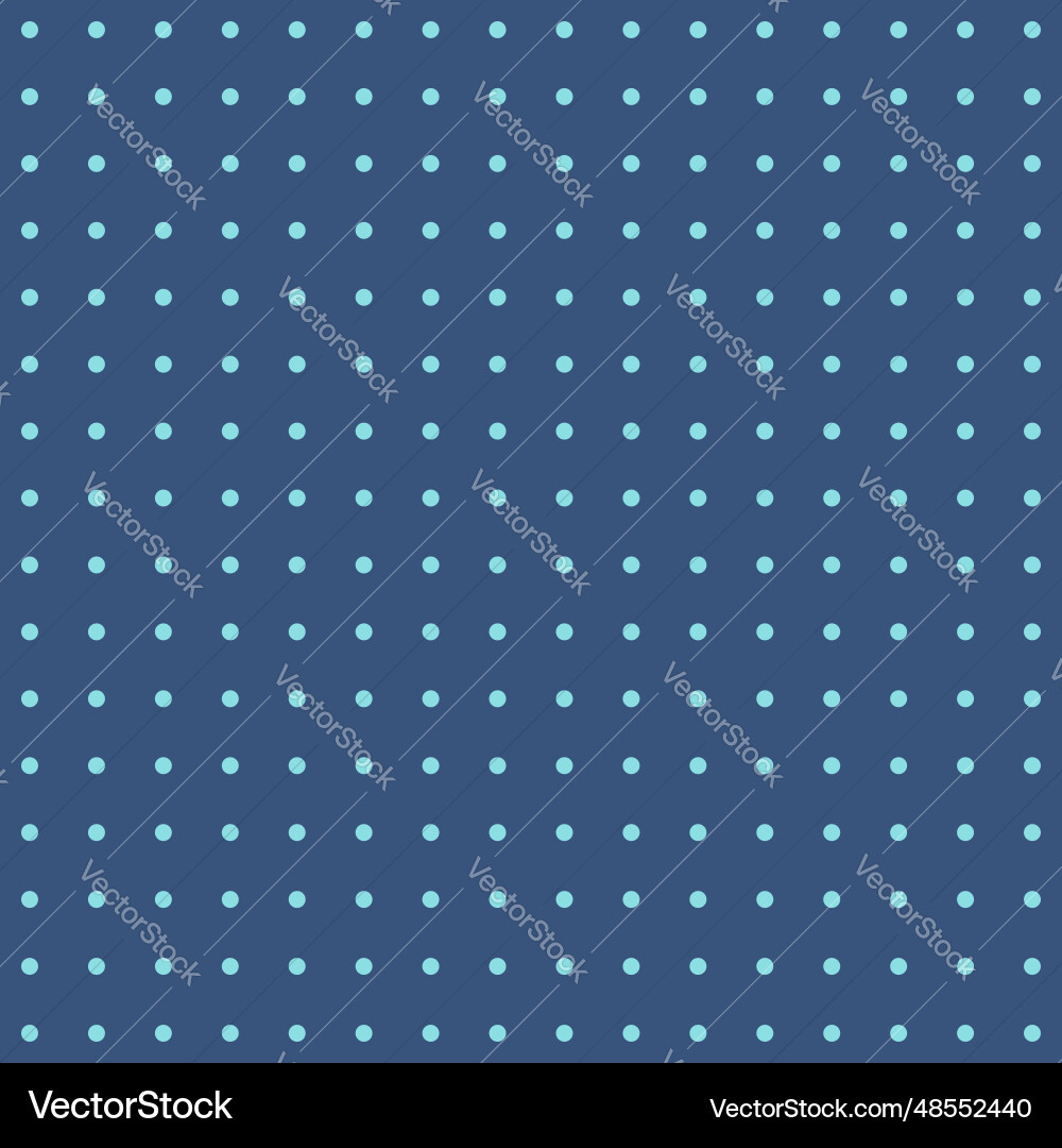 Blue dots grid pattern background vector image