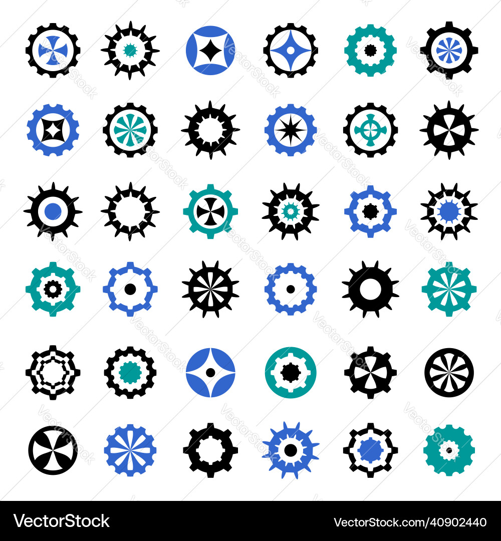 Circle design elements abstract icons Circle design elements abstract icons vector image