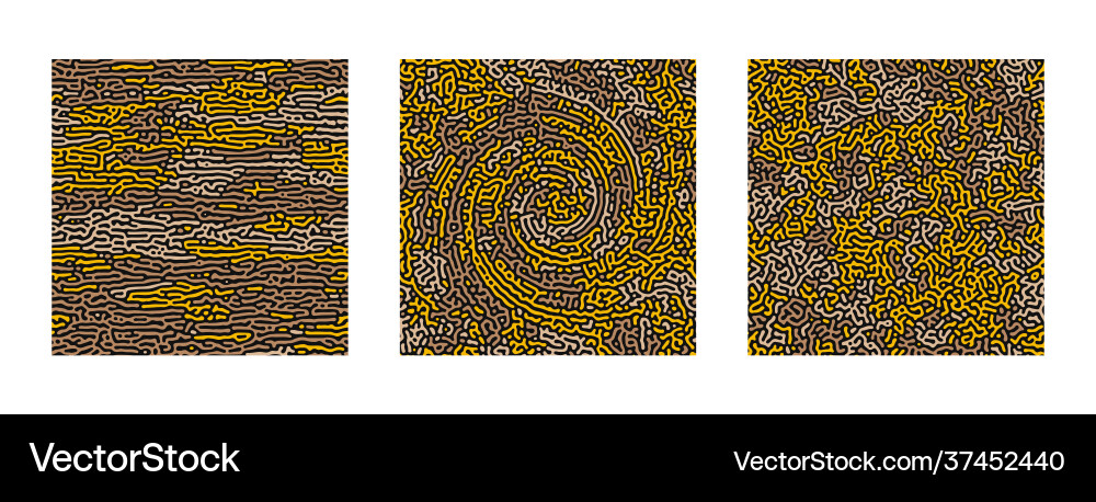 Collection turing abstract seamless pattern Collection turing abstract seamless pattern vector image