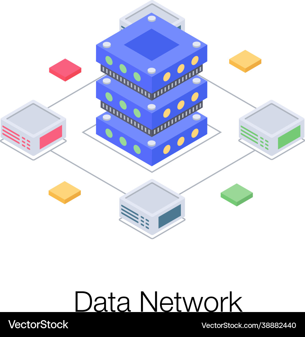 Database network Vector Image