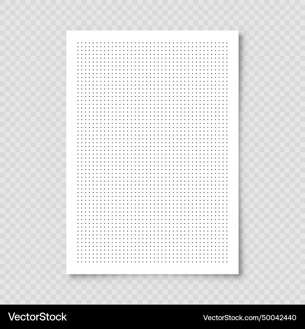 Dotted graph paper with grid polka dot pattern Dotted graph paper with grid polka dot pattern vector image