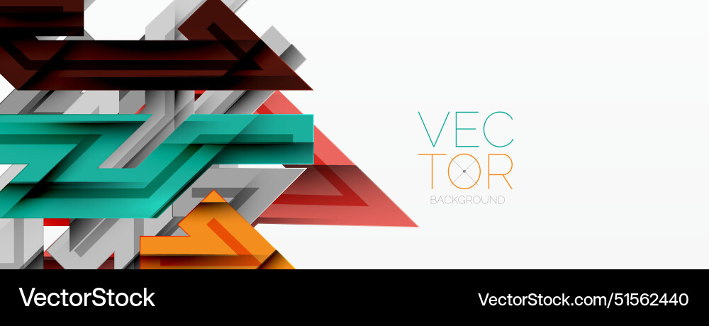 Dynamic lines geometric background Vector Image