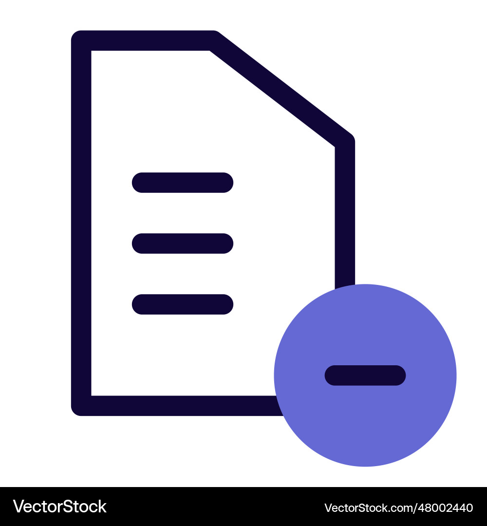 Files not in use deleted for storage vector image