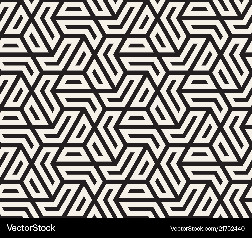 Geometric Striped Pattern Vector Image