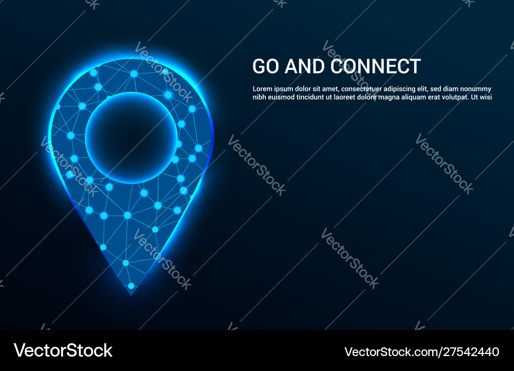 Global connection and navigation system concept Global connection and navigation system concept vector image