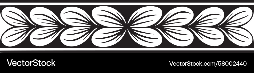 Leaf Border Pattern Vector Image