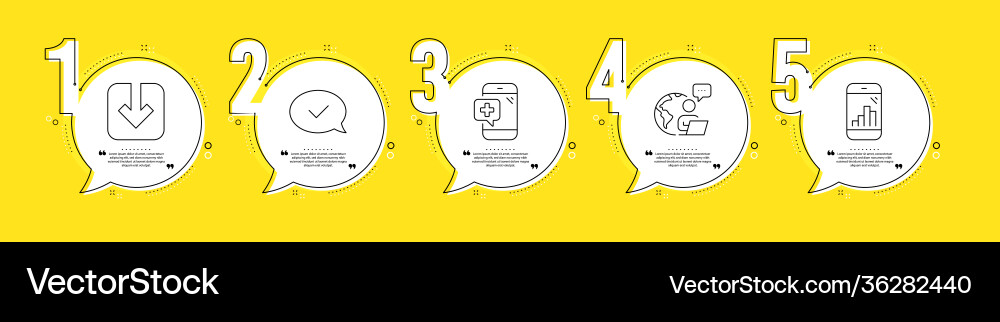 Load document graph phone and approved message Load document graph phone and approved message vector image